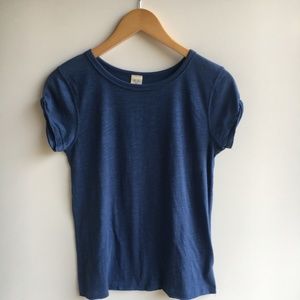 NWOT Free People We The Free Blue Slub Knit Tee